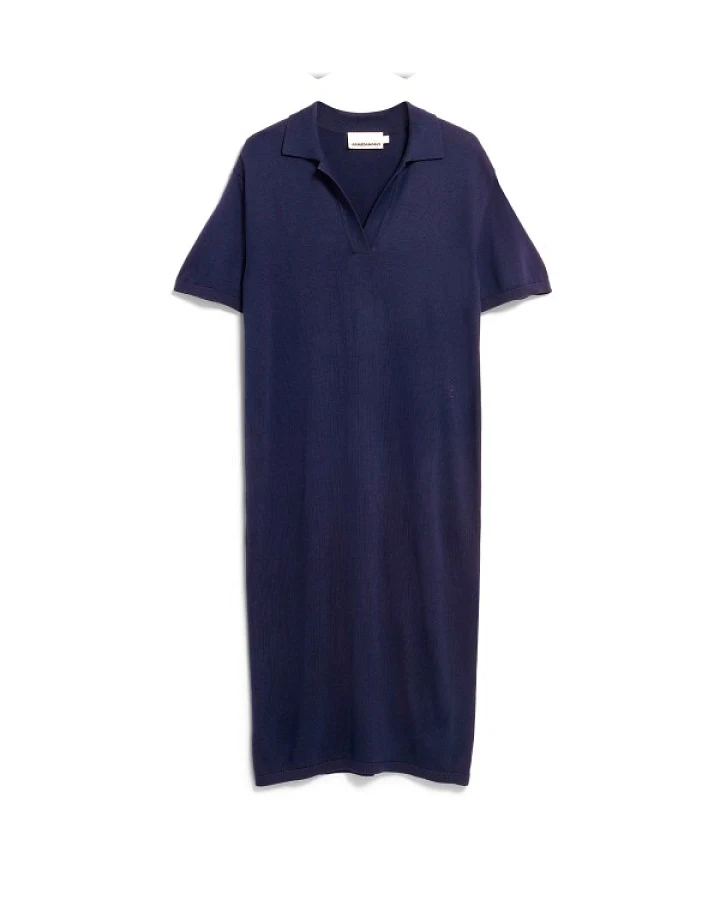 ARMEDANGELS - Women's Fine Polo Knit Dress - Kleid Gr XS blau