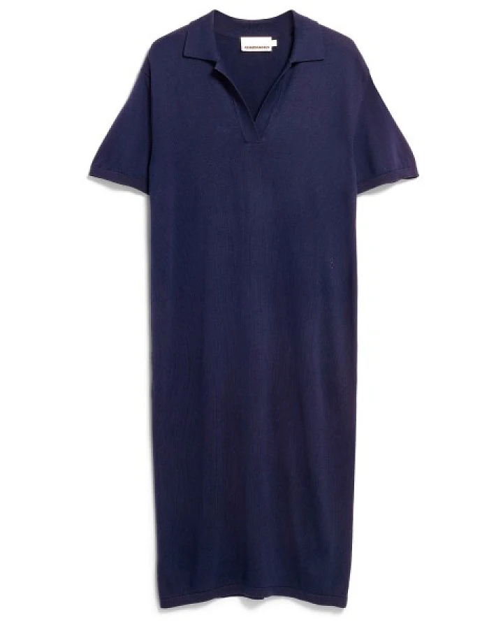 ARMEDANGELS - Women's Fine Polo Knit Dress - Kleid Gr XS blau