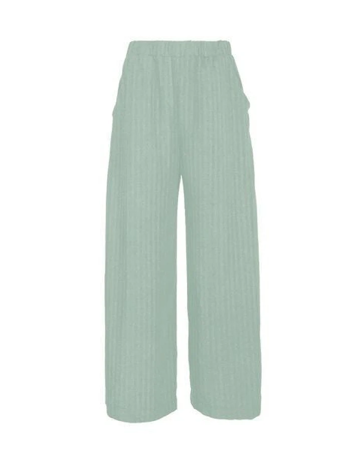 Golden Circle Clothing Gestreifte weite Hose mit Gummibund aus Lyocell