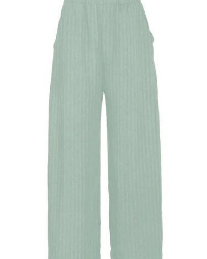 Golden Circle Clothing Gestreifte weite Hose mit Gummibund aus Lyocell