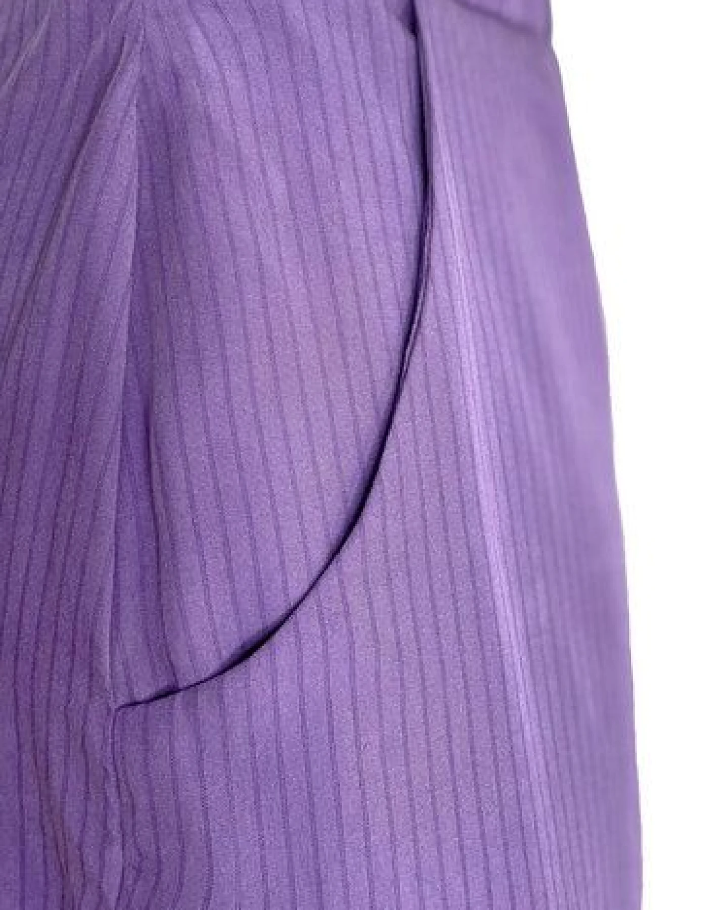 Golden Circle Clothing Gestreifte weite Hose mit Gummibund aus Lyocell – Ansicht 4