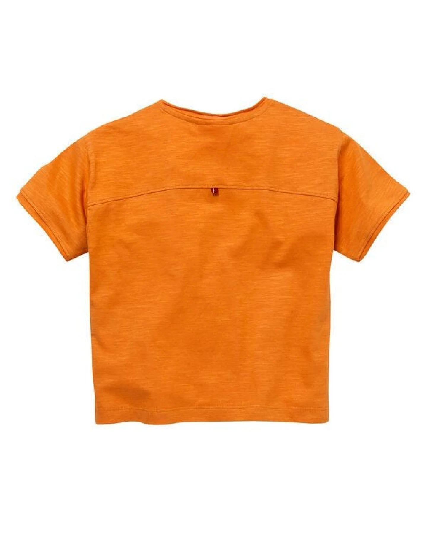 People Wear Organic Doppelpack Kurzarm-Shirts, orange mit Brusttasche und beige mit Skaterprint, aus Bio-Baumwolle – Ansicht 3
