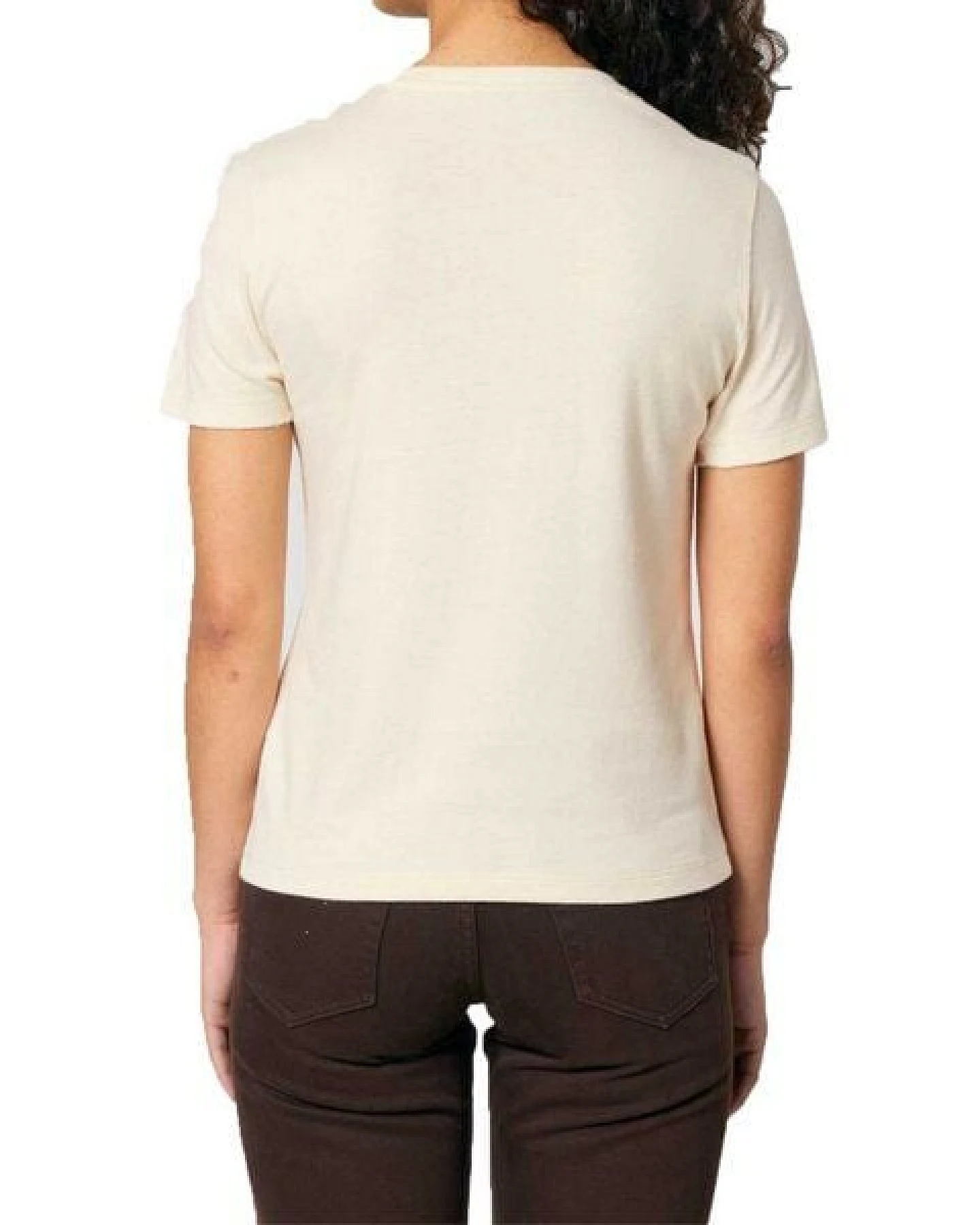 YTWOO Bio Damen T-Shirt, enganliegend aus Bio-Baumwolle – Ansicht 3