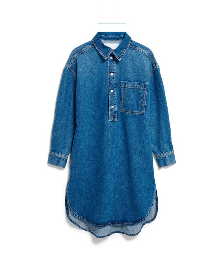 ARMEDANGELS - Women's Oversized Denim Shirt Dress - Kleid Gr XS blau