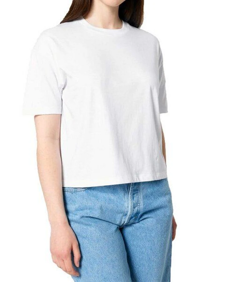 YTWOO Damen Boxy T-Shirt aus Bio-Baumwolle