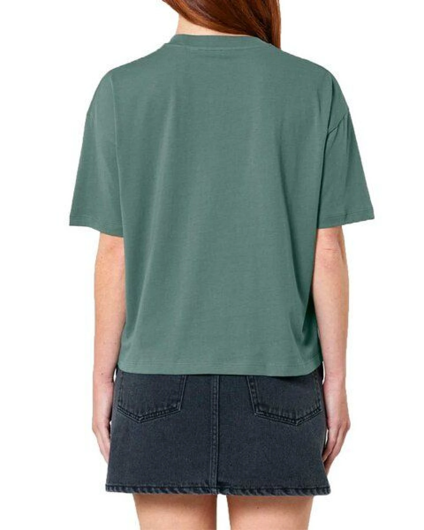 YTWOO Damen Boxy T-Shirt aus Bio-Baumwolle – Ansicht 3