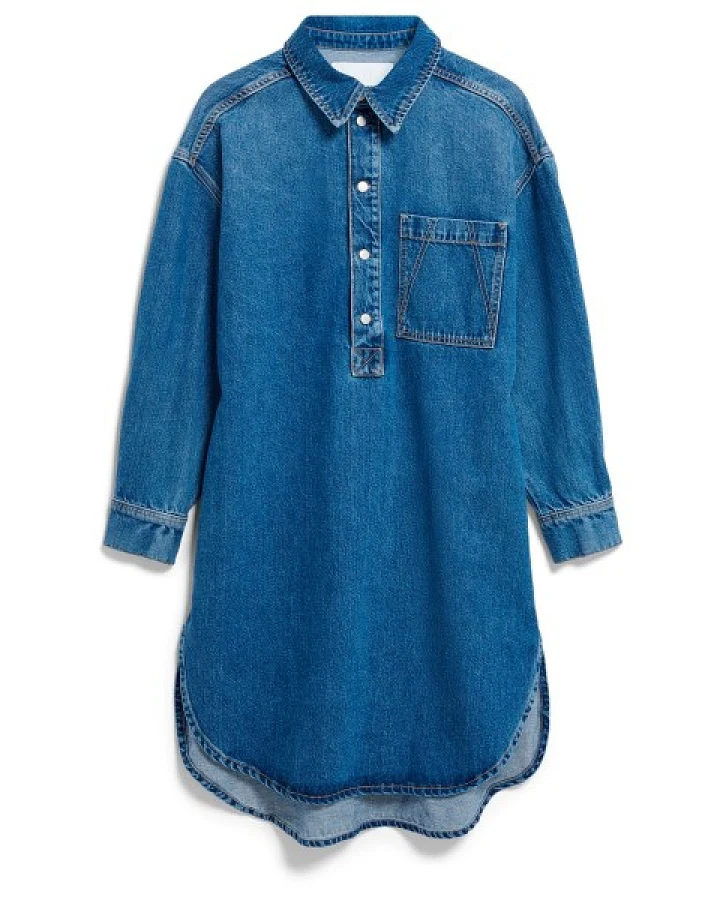 ARMEDANGELS - Women's Oversized Denim Shirt Dress - Kleid Gr M blau