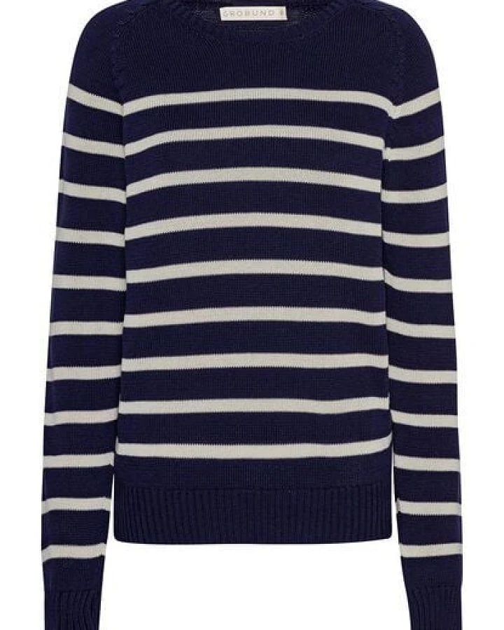 GROBUND Der Strickpullover Helga - GOTS zertifiziert aus 100% Bio-Baumwolle