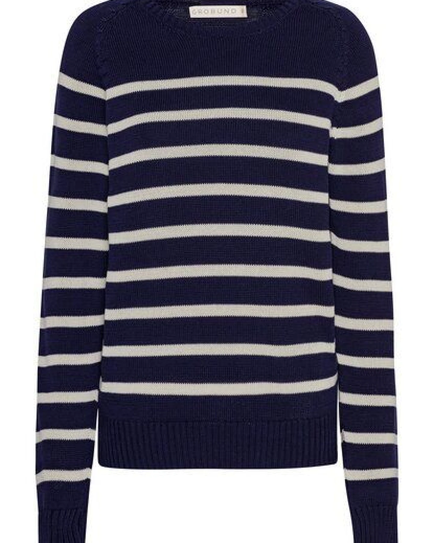 GROBUND Der Strickpullover Helga - GOTS zertifiziert aus 100% Bio-Baumwolle – Ansicht 2