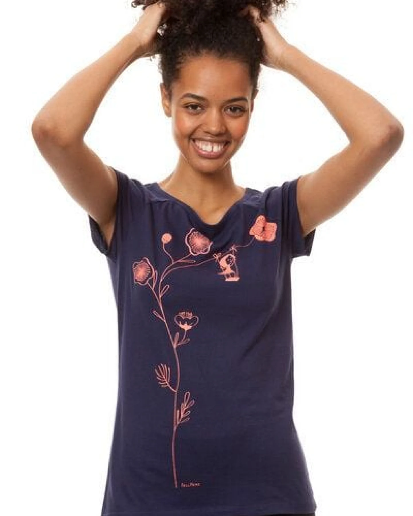 FellHerz Damen T-Shirt Schaukelmädchen Bio & Fair & Vegan – Ansicht 4