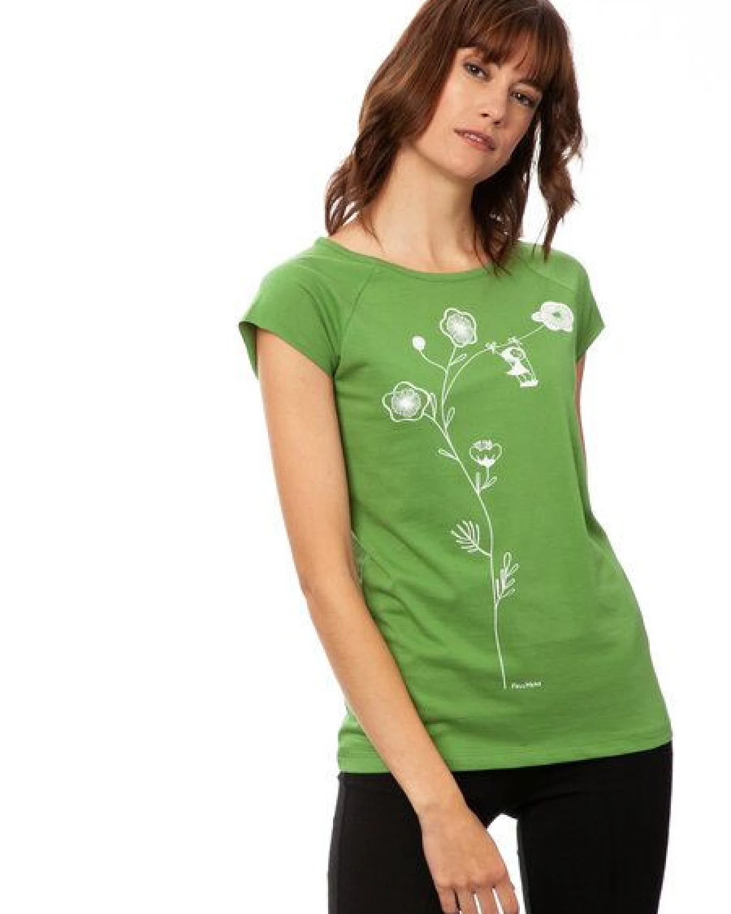 FellHerz Damen T-Shirt Schaukelmädchen Bio & Fair & Vegan – Ansicht 3