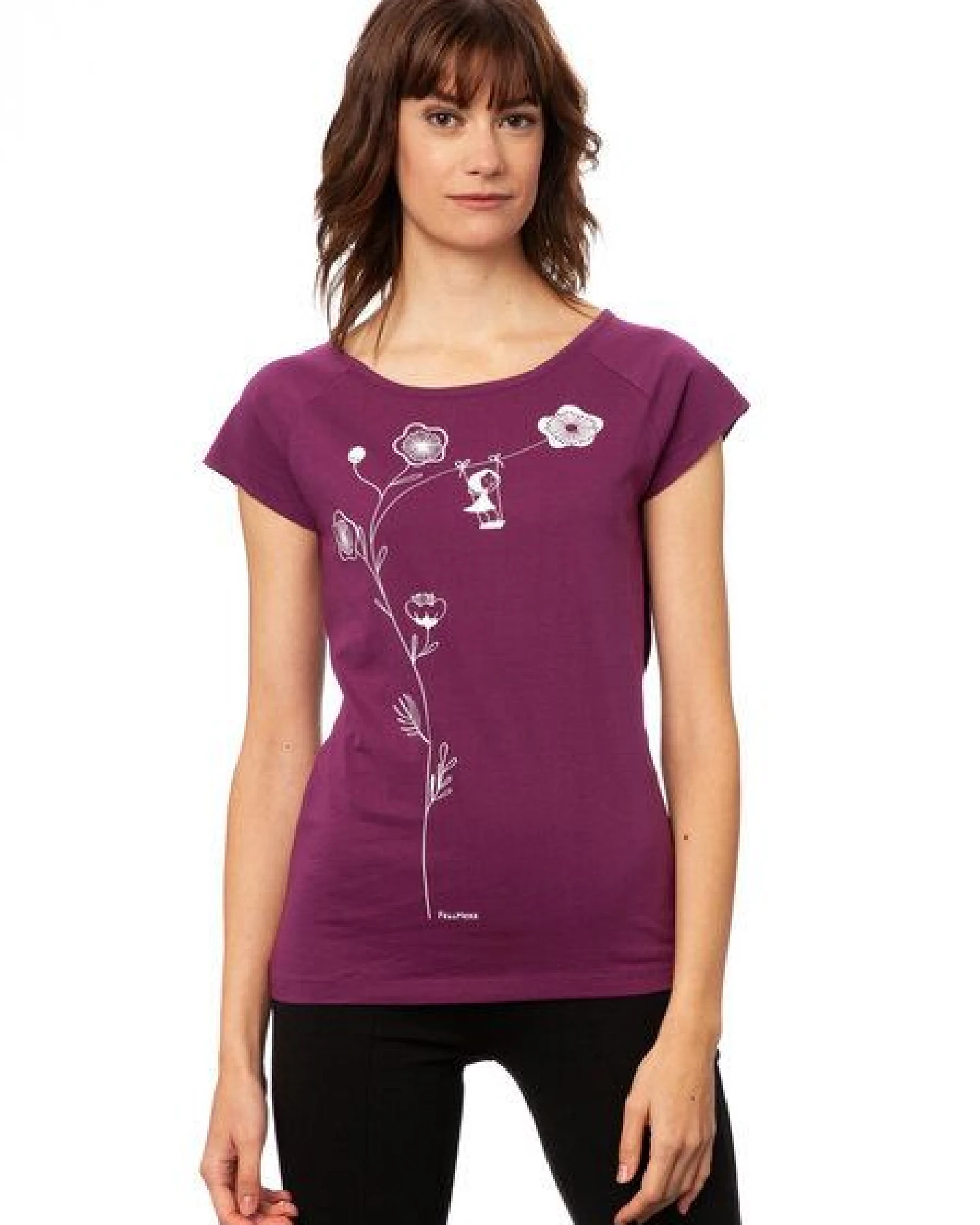 FellHerz Damen T-Shirt Schaukelmädchen Bio & Fair & Vegan – Ansicht 2