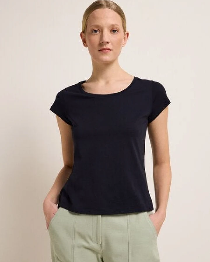 LANIUS Kurzarmshirt aus Bio-Baumwolle