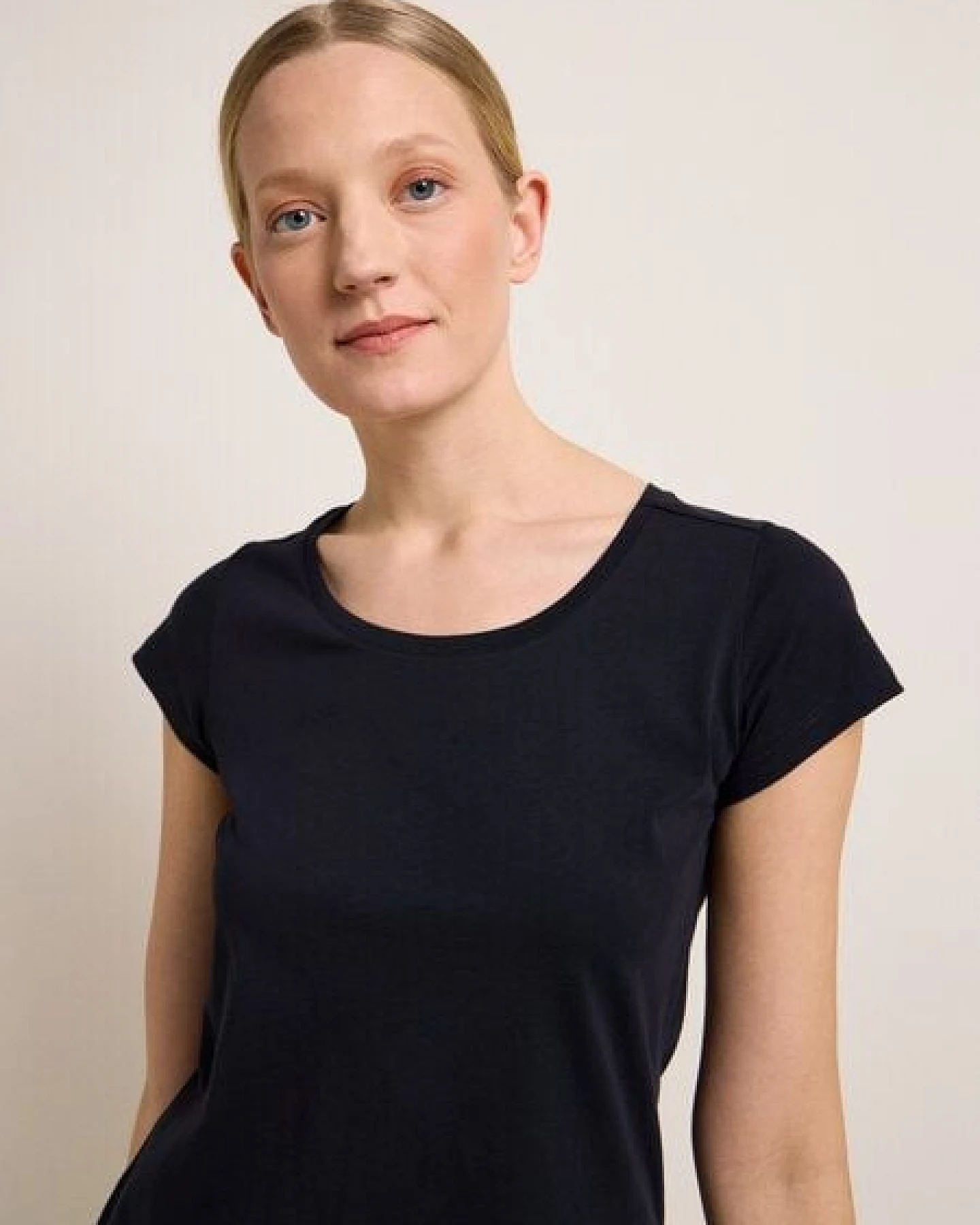 LANIUS Kurzarmshirt aus Bio-Baumwolle – Ansicht 3