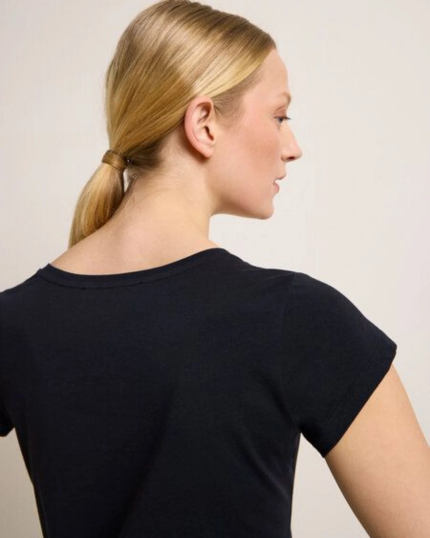 LANIUS Kurzarmshirt aus Bio-Baumwolle – Ansicht 4