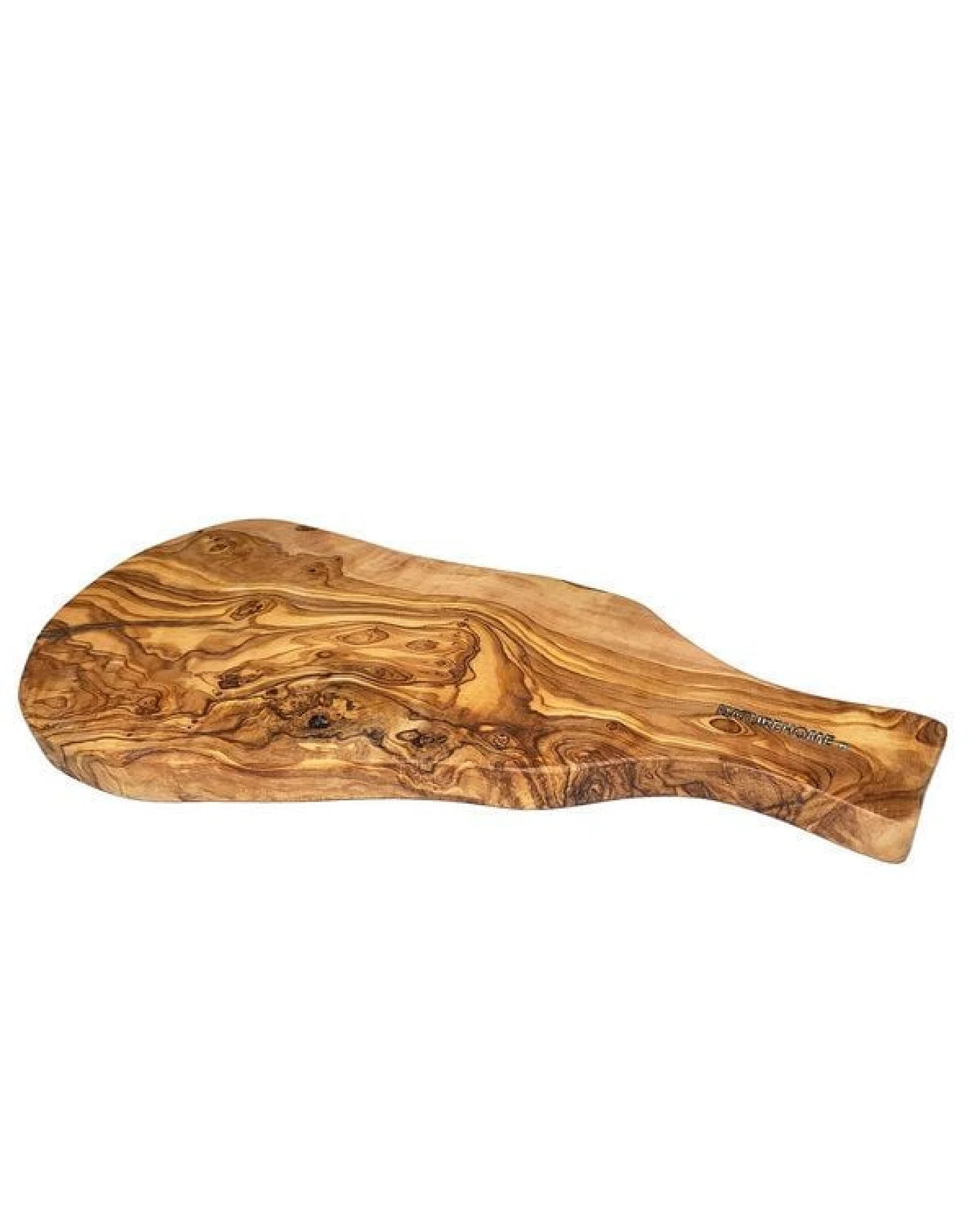 Traditionelle Schönheit in jedem Detail: Das Ovale Olivenholz-Servierbrett von NATUREHOME mit Griff 30cm – Ansicht 4