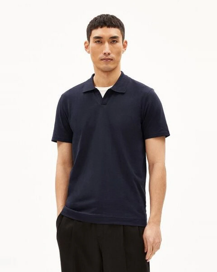 ARMEDANGELS BRAAN PREMIUM - Herren Polo T-Shirt Regular Fit aus Bio-Baumwoll Mix