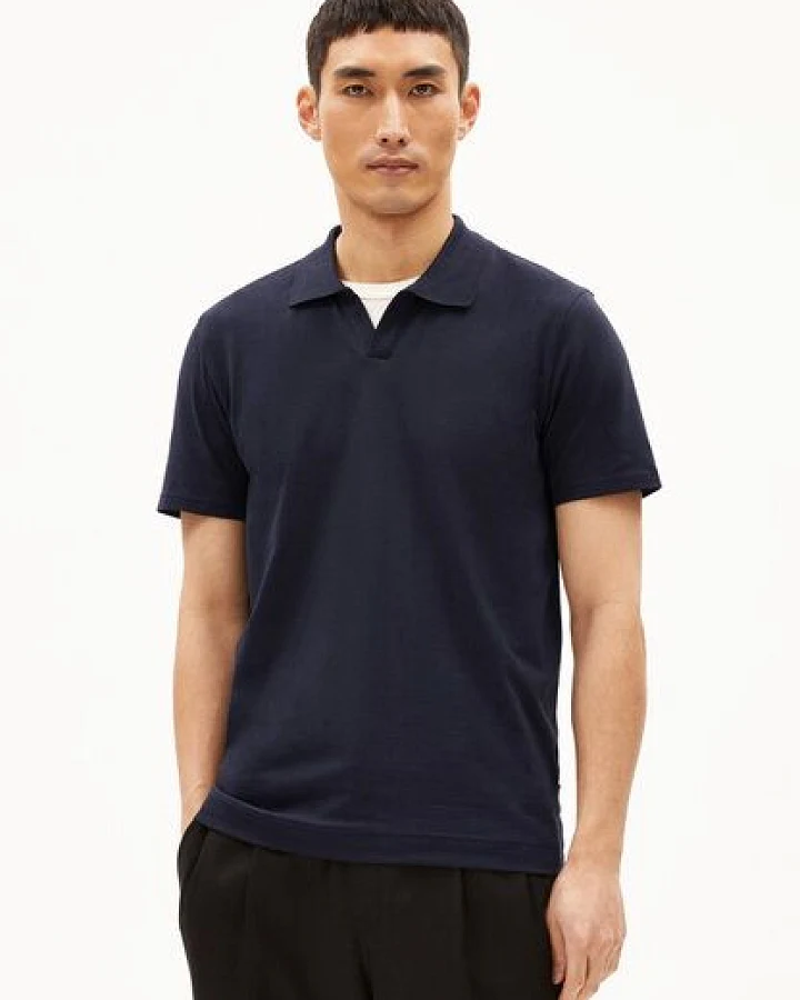 ARMEDANGELS BRAAN PREMIUM - Herren Polo T-Shirt Regular Fit aus Bio-Baumwoll Mix