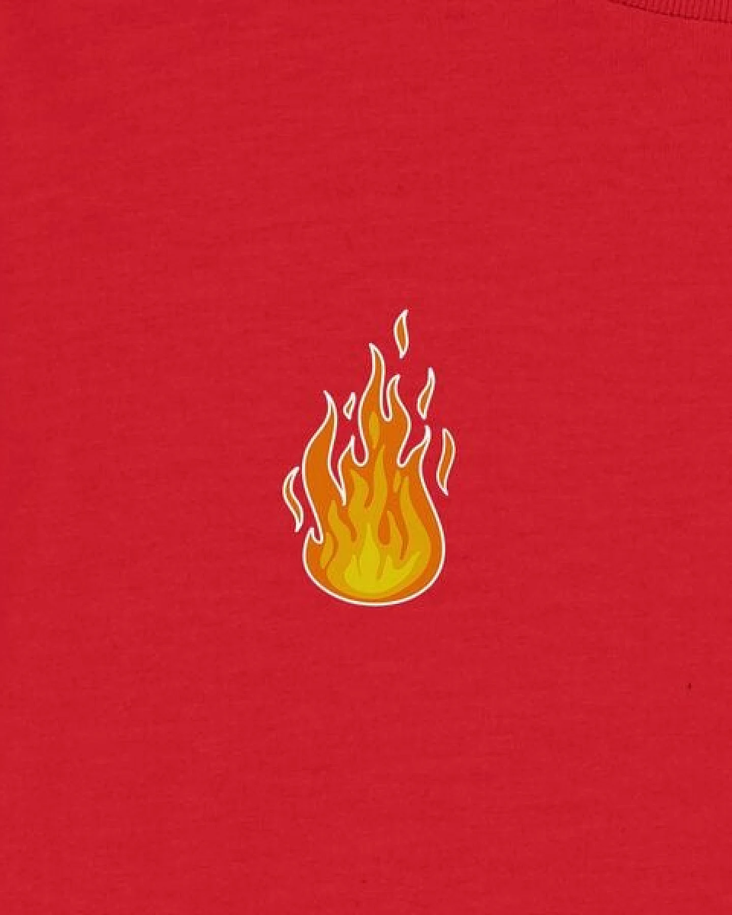 Spangeltangel Kinder-Langarmshirt "Feuerwehr" rot, Biobaumwolle – Ansicht 3