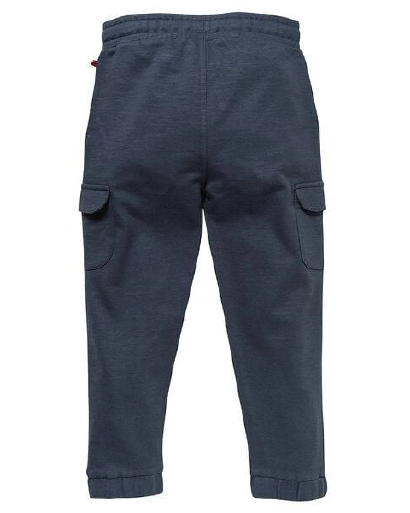 People Wear Organic Sweat-Hose mit aufgesetzten Klappentaschen am Oberschenkel, dunkelblau, aus Bio-Baumwolle – Ansicht 3
