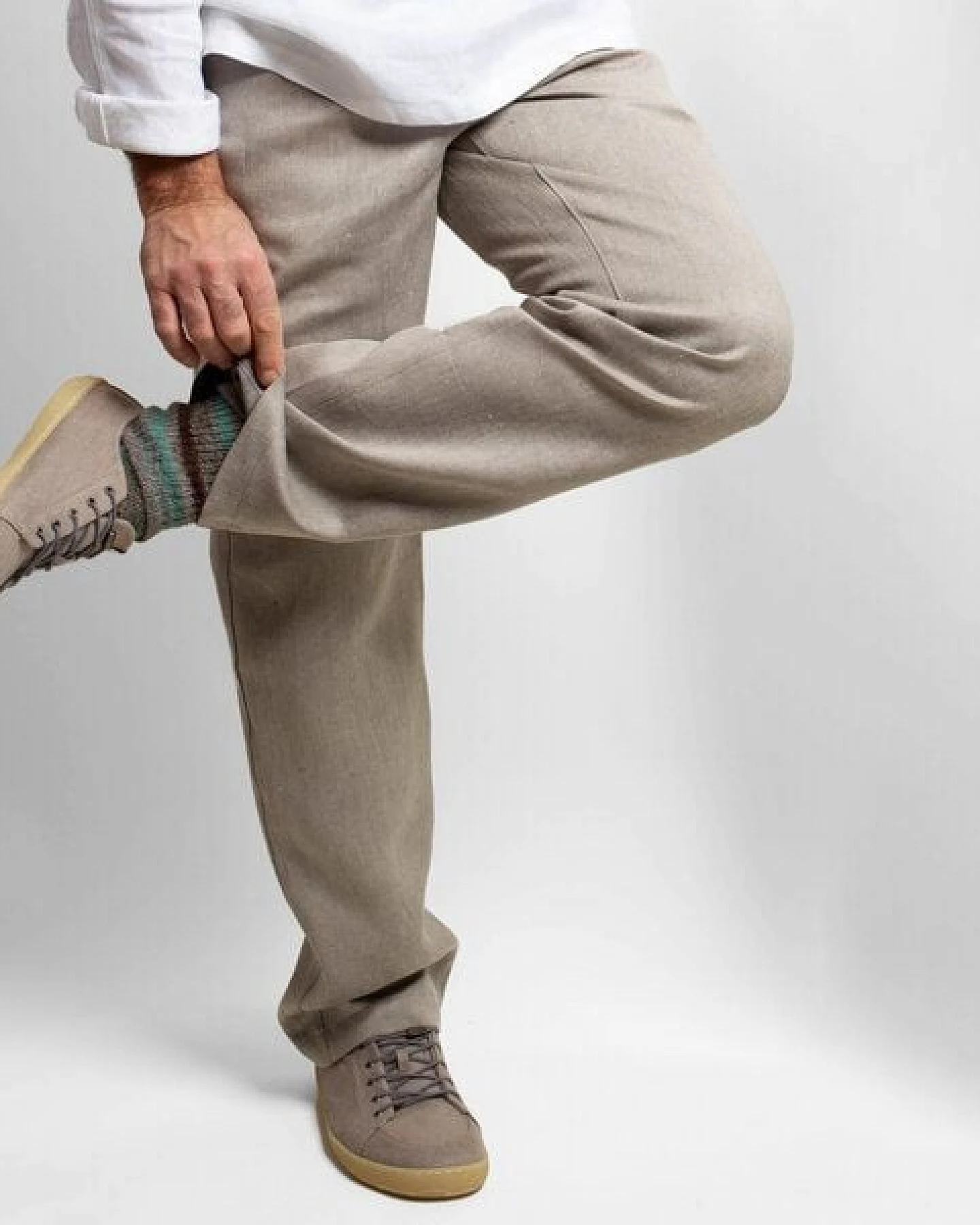 nahtur-design Leinenhose für Herren "denim" – Ansicht 2