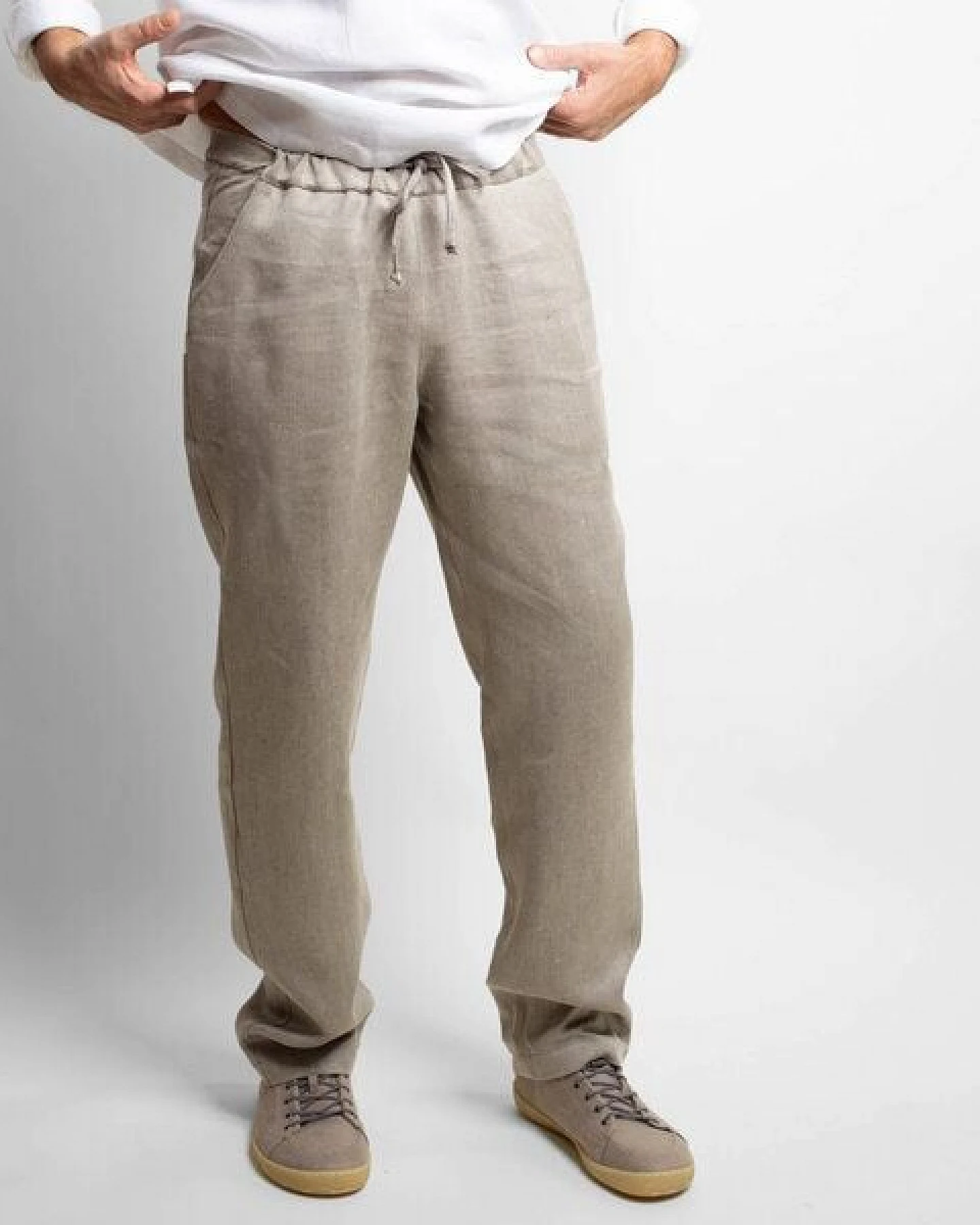 nahtur-design Leinenhose für Herren "denim" – Ansicht 3