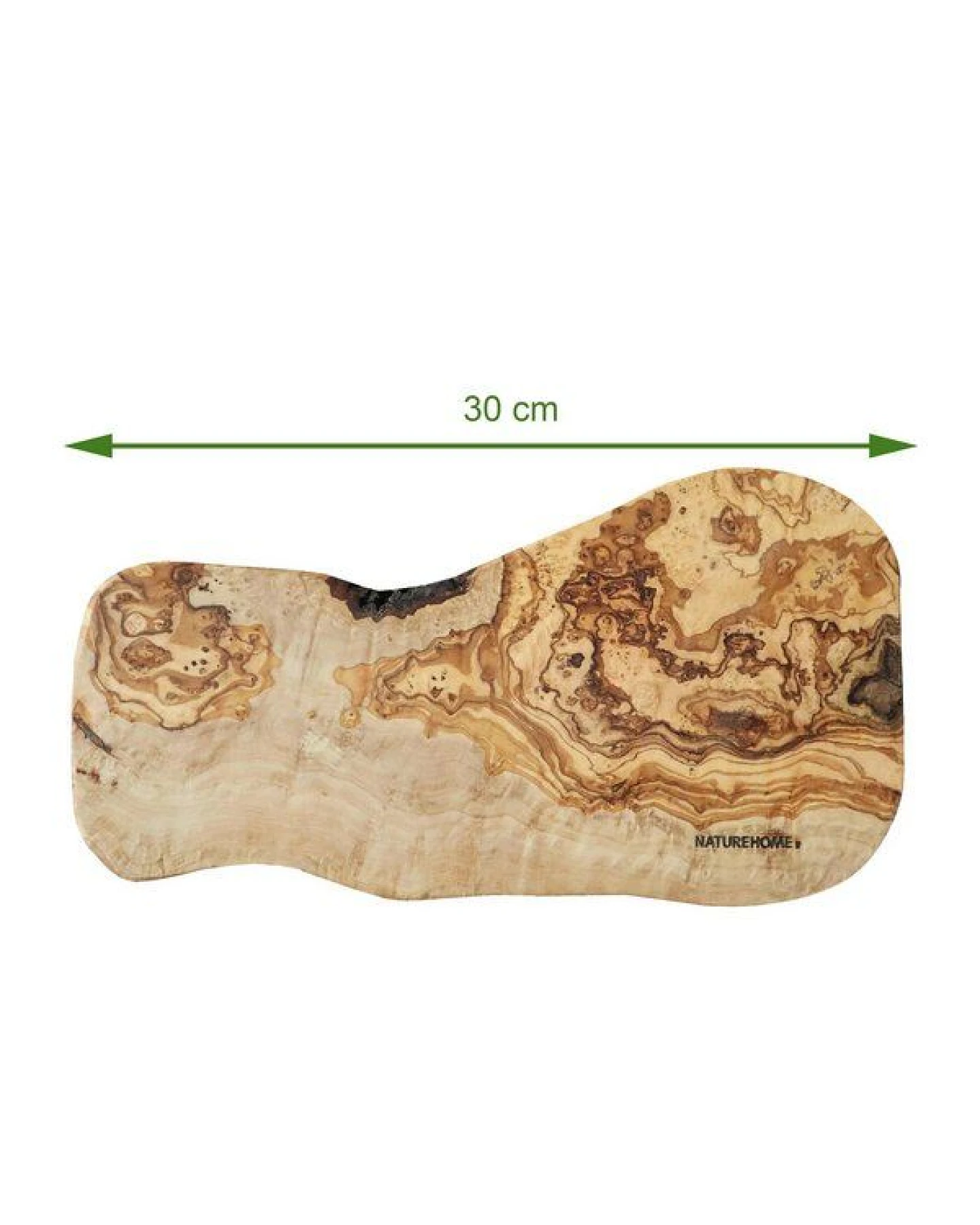 NATUREHOME Servierbrett Schneidebrett Baumscheibe Olivenholz Naturschnitt – Ansicht 3