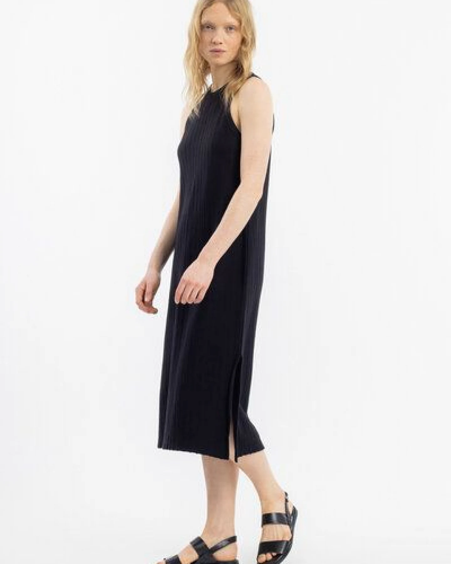 Rotholz Strick Kleid Bio Baumwolle – Ansicht 3