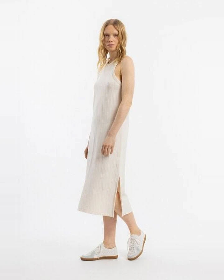 Rotholz Strick Kleid Bio Baumwolle