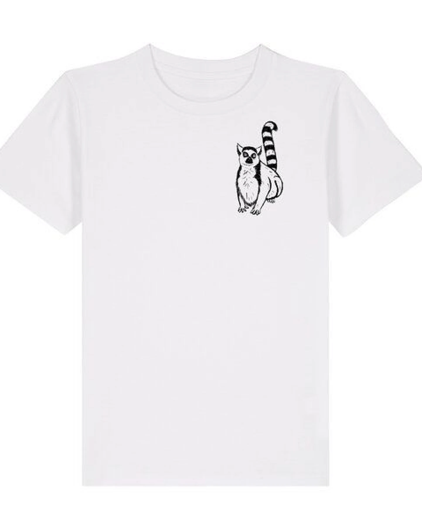 Spangeltangel Kinder-T-Shirt "Lemuren", Biobaumwolle, Affe, Kurzarm – Ansicht 2