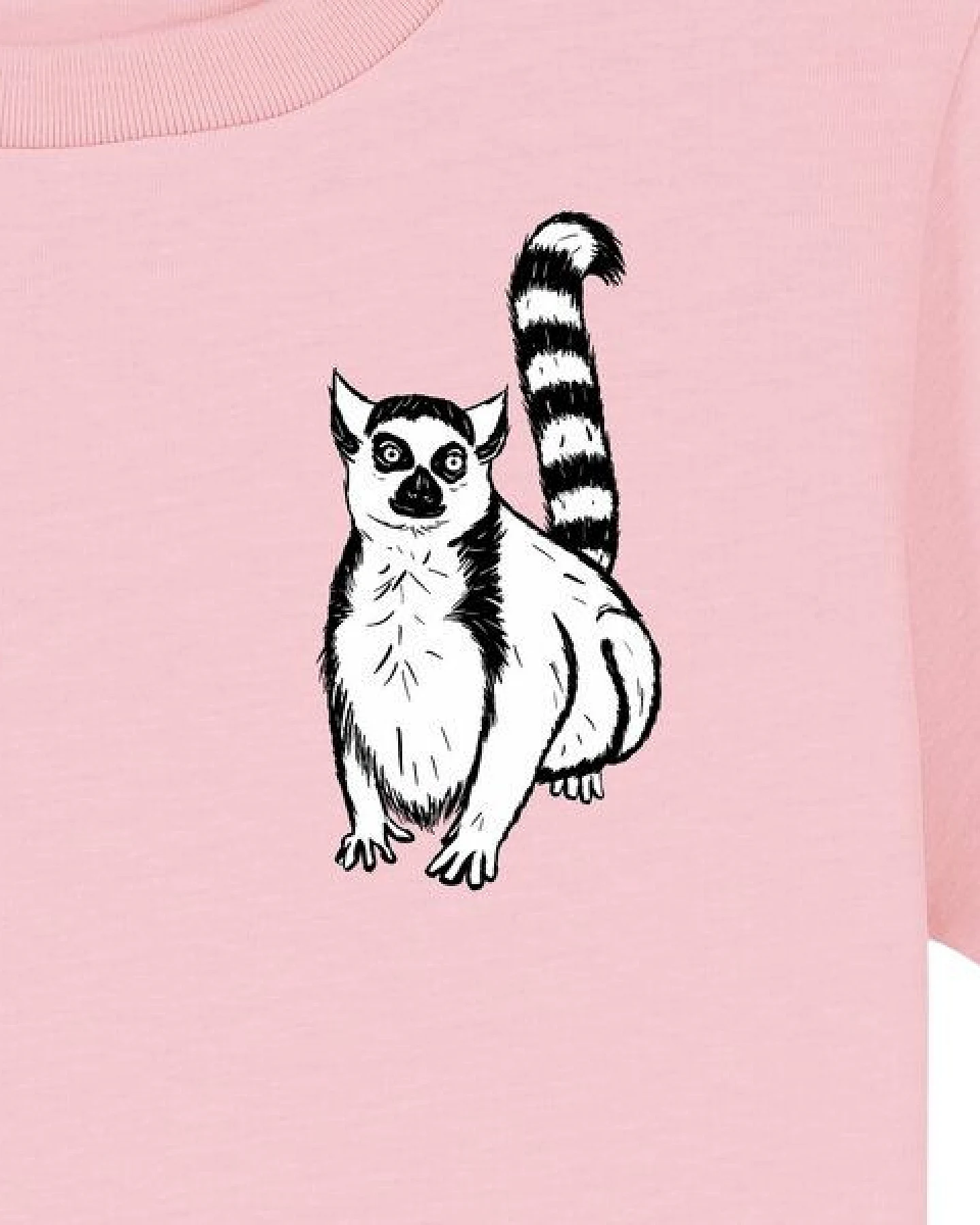 Spangeltangel Kinder-T-Shirt "Lemuren", Biobaumwolle, Affe, Kurzarm – Ansicht 3