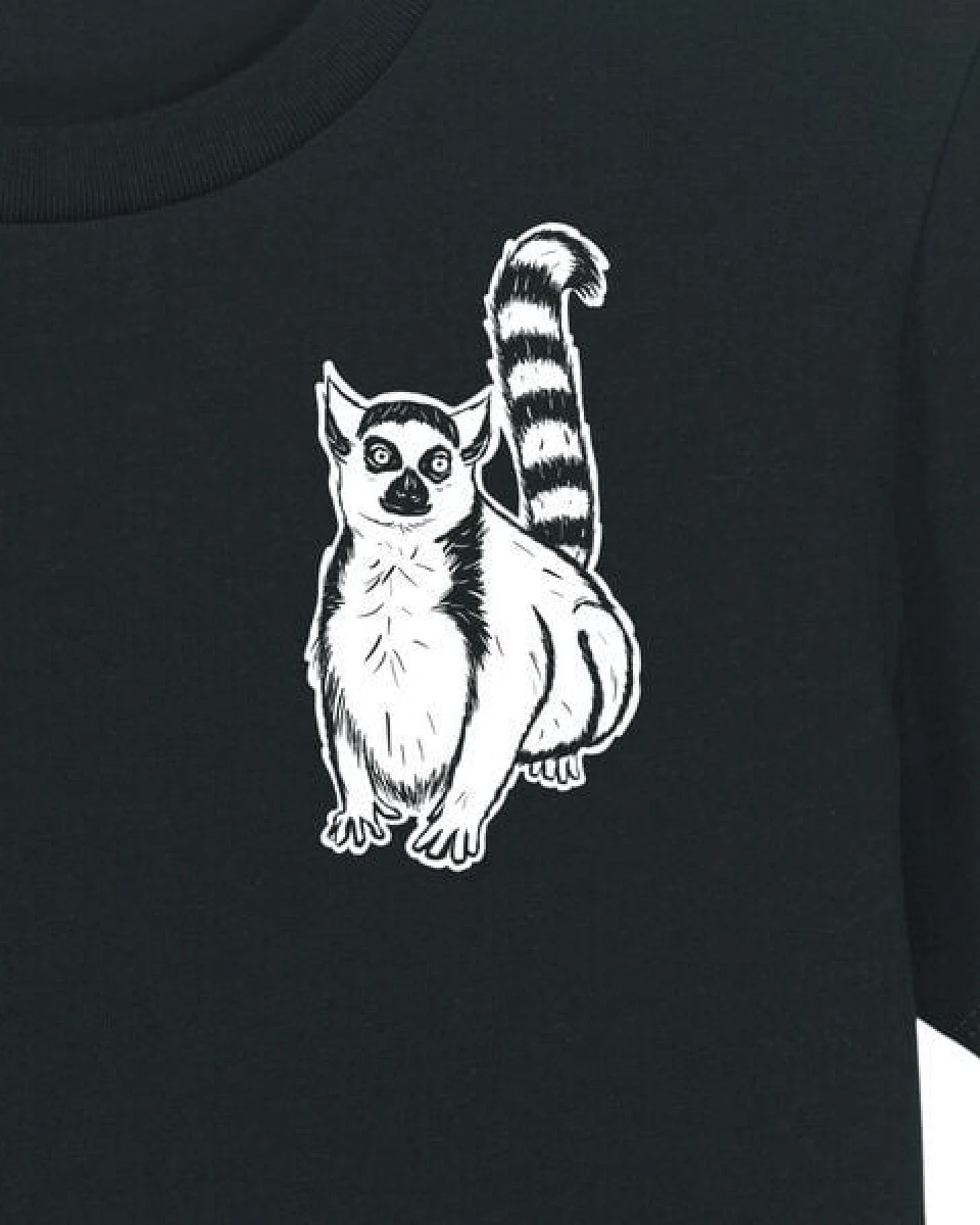 Spangeltangel Kinder-T-Shirt "Lemuren", Biobaumwolle, Affe, Kurzarm – Ansicht 3
