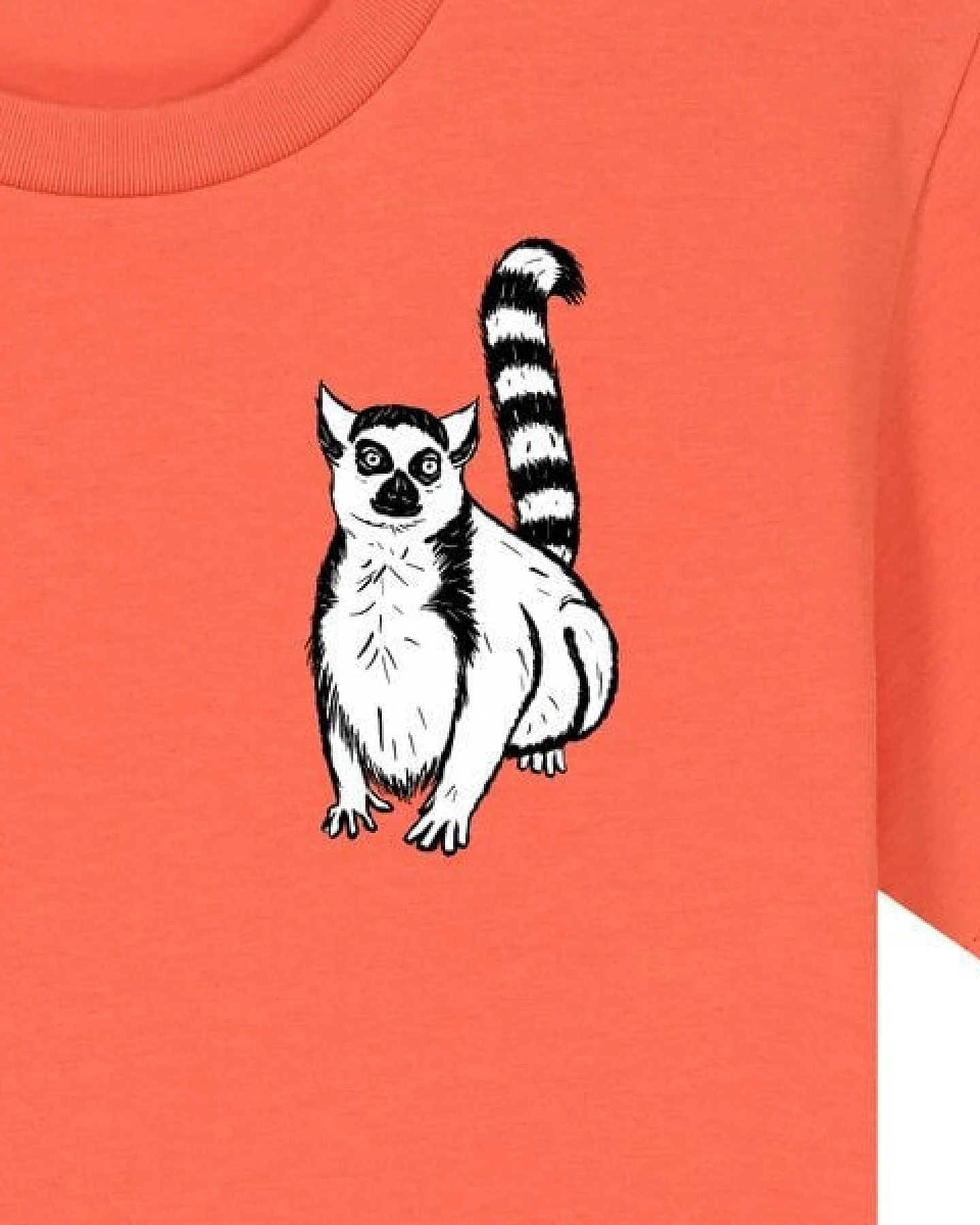Spangeltangel Kinder-T-Shirt "Lemuren", Biobaumwolle, Affe, Kurzarm – Ansicht 3