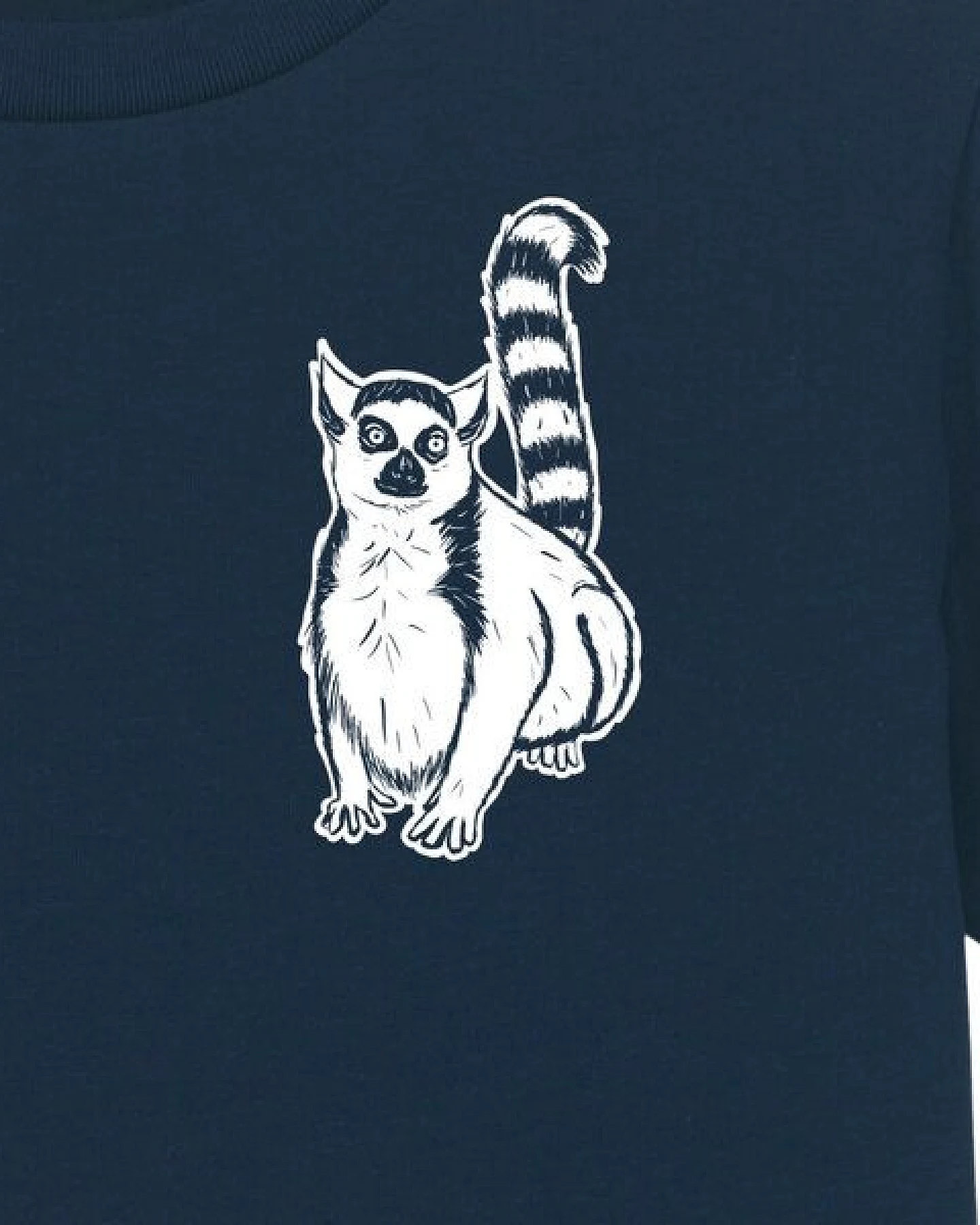 Spangeltangel Kinder-T-Shirt "Lemuren", Biobaumwolle, Affe, Kurzarm – Ansicht 3