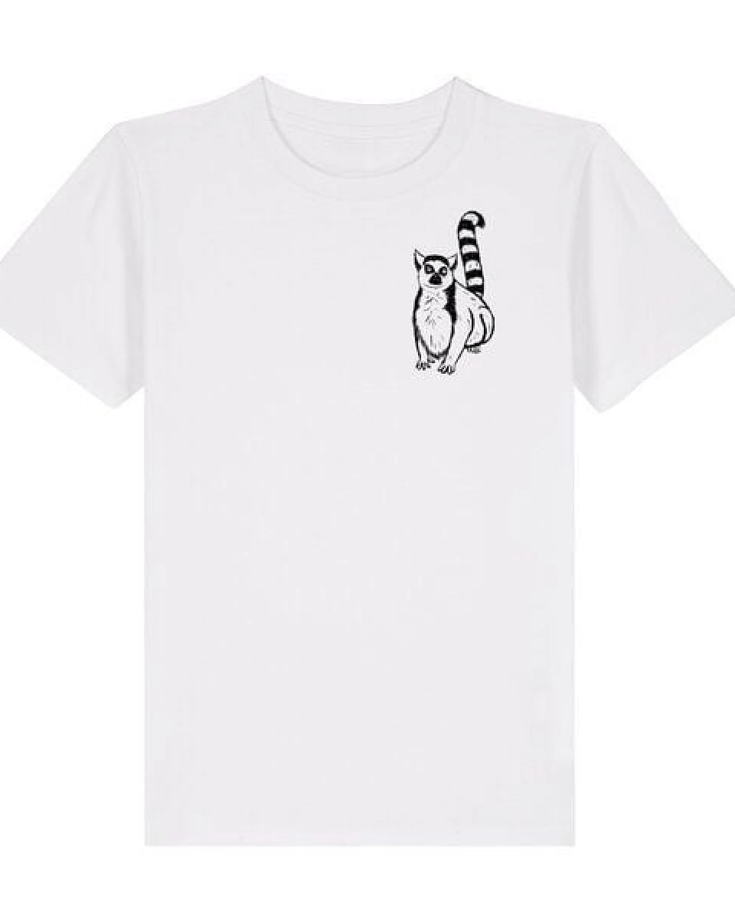 Spangeltangel Kinder-T-Shirt "Lemuren", Biobaumwolle, Affe, Kurzarm – Ansicht 2