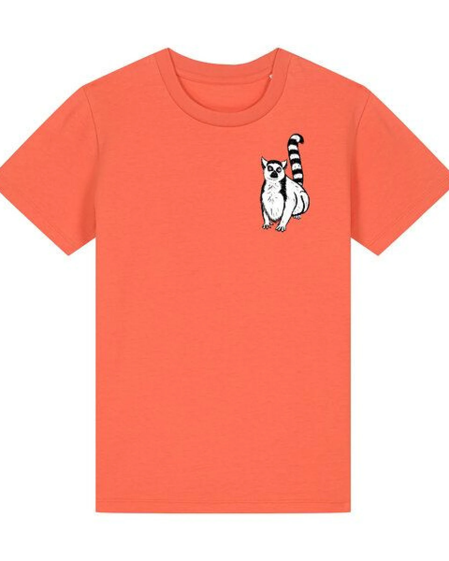 Spangeltangel Kinder-T-Shirt "Lemuren", Biobaumwolle, Affe, Kurzarm – Ansicht 3