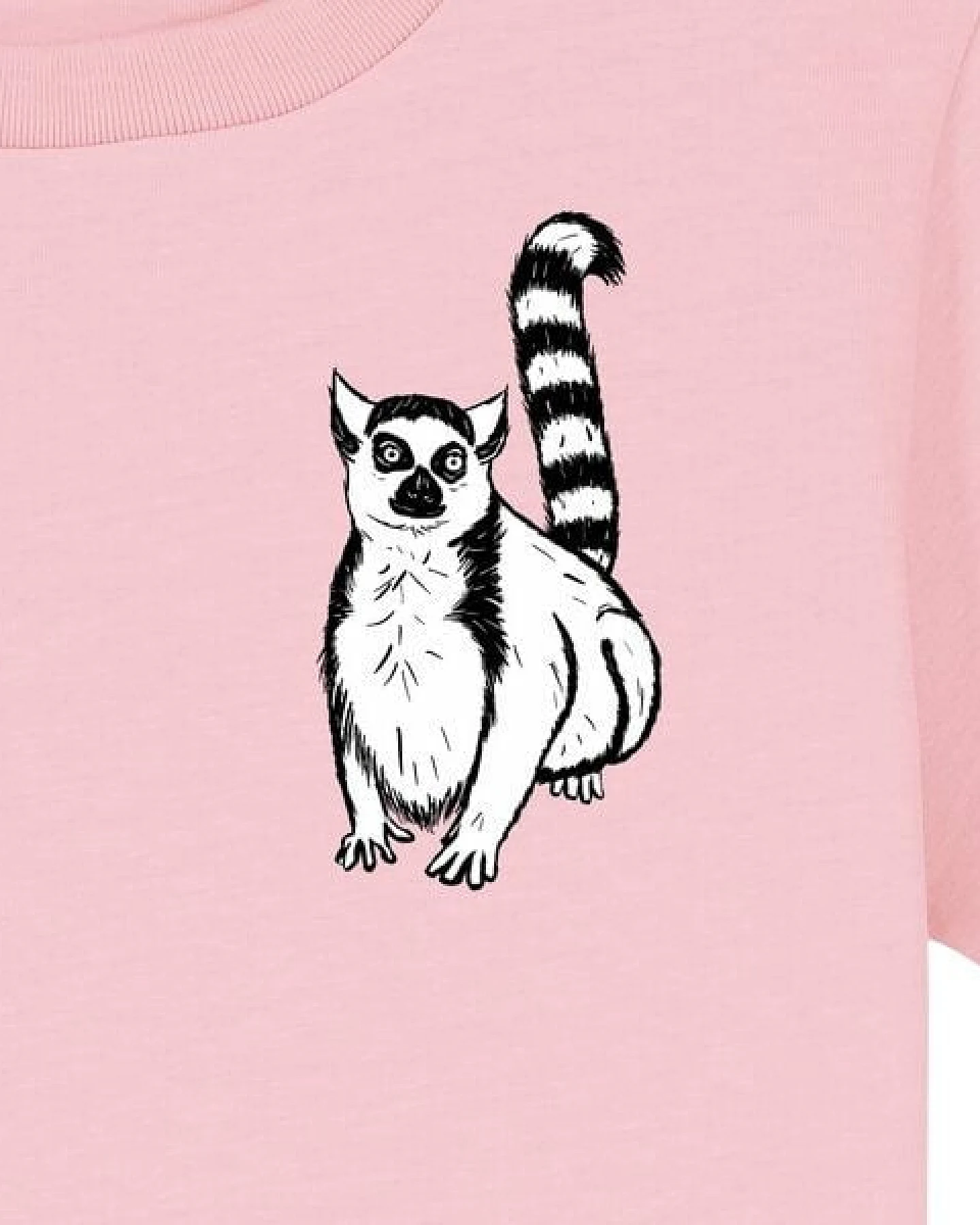 Spangeltangel Kinder-T-Shirt "Lemuren", Biobaumwolle, Affe, Kurzarm – Ansicht 3