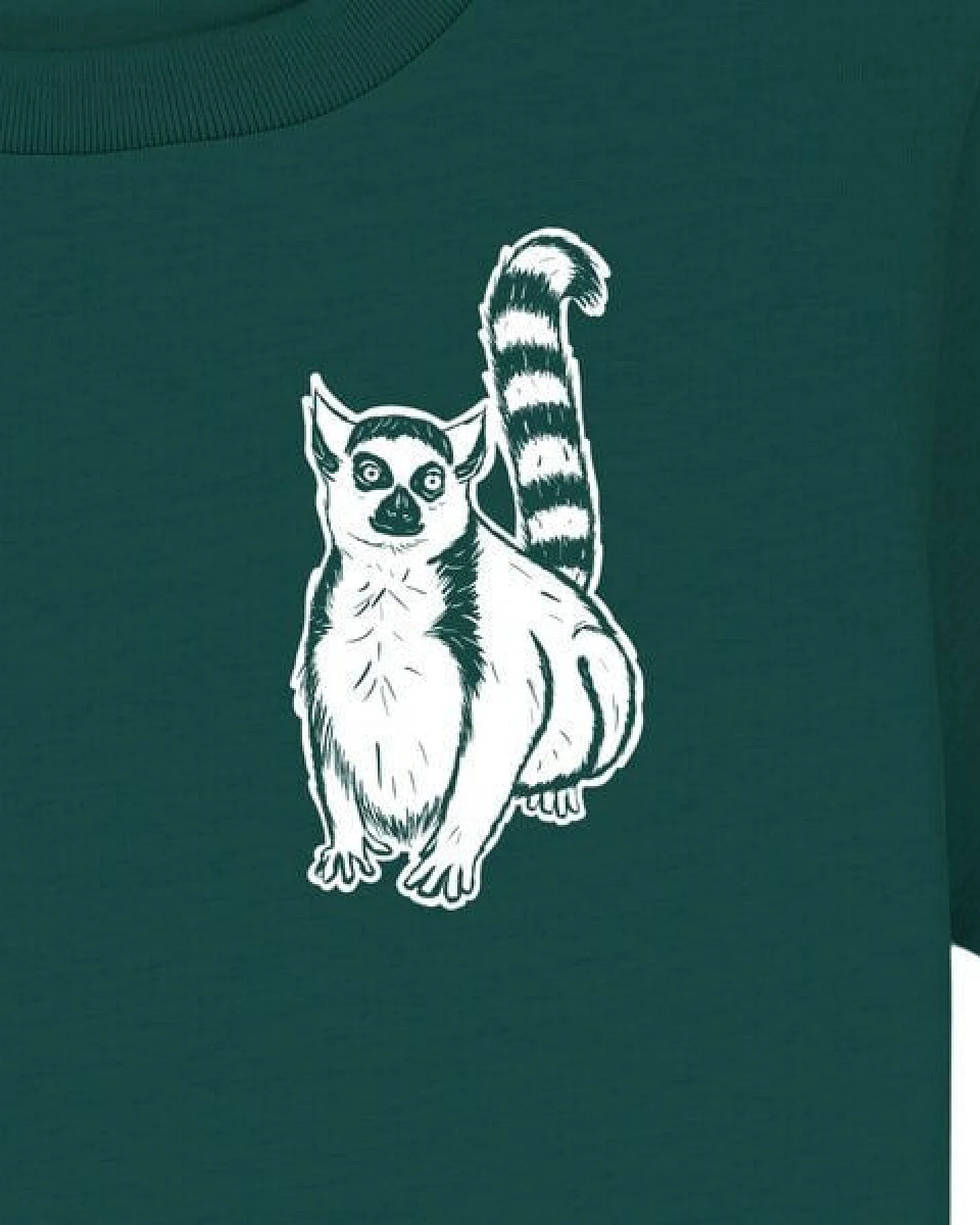 Spangeltangel Kinder-T-Shirt "Lemuren", Biobaumwolle, Affe, Kurzarm – Ansicht 3