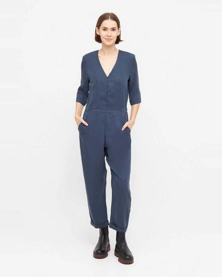 WiDDA berlin Rauchblauer Overall aus TENCEL