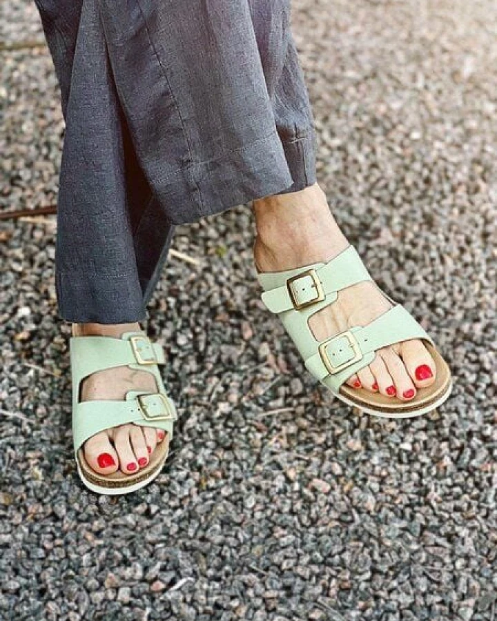 Ten Points Damen Pantolette VIVIENNE, Mint Green