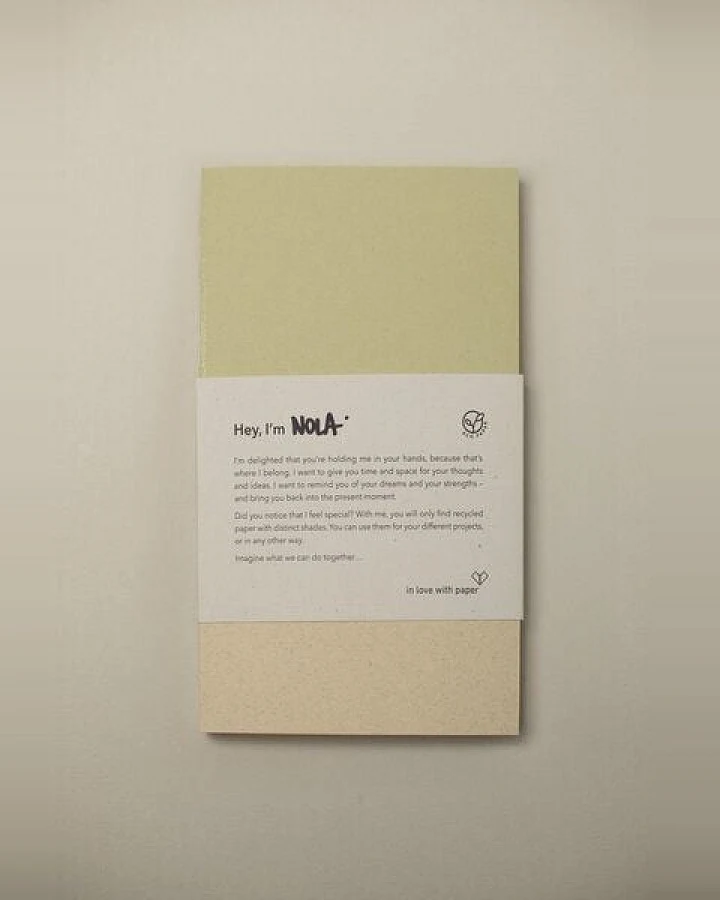 in love with paper Nachhaltiges Notizbuch Nola mit 160 Seiten aus Up/cyclingpapier