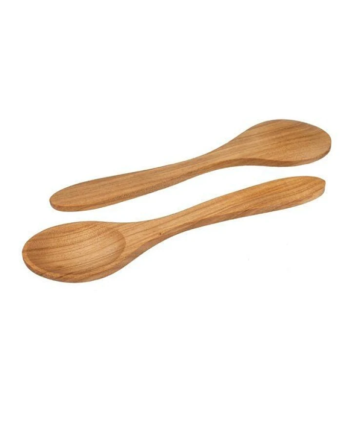 ReineNatur Esslöffel für Kinder aus geöltem Kirschholz – Länge: 17 cm – 2er-Set