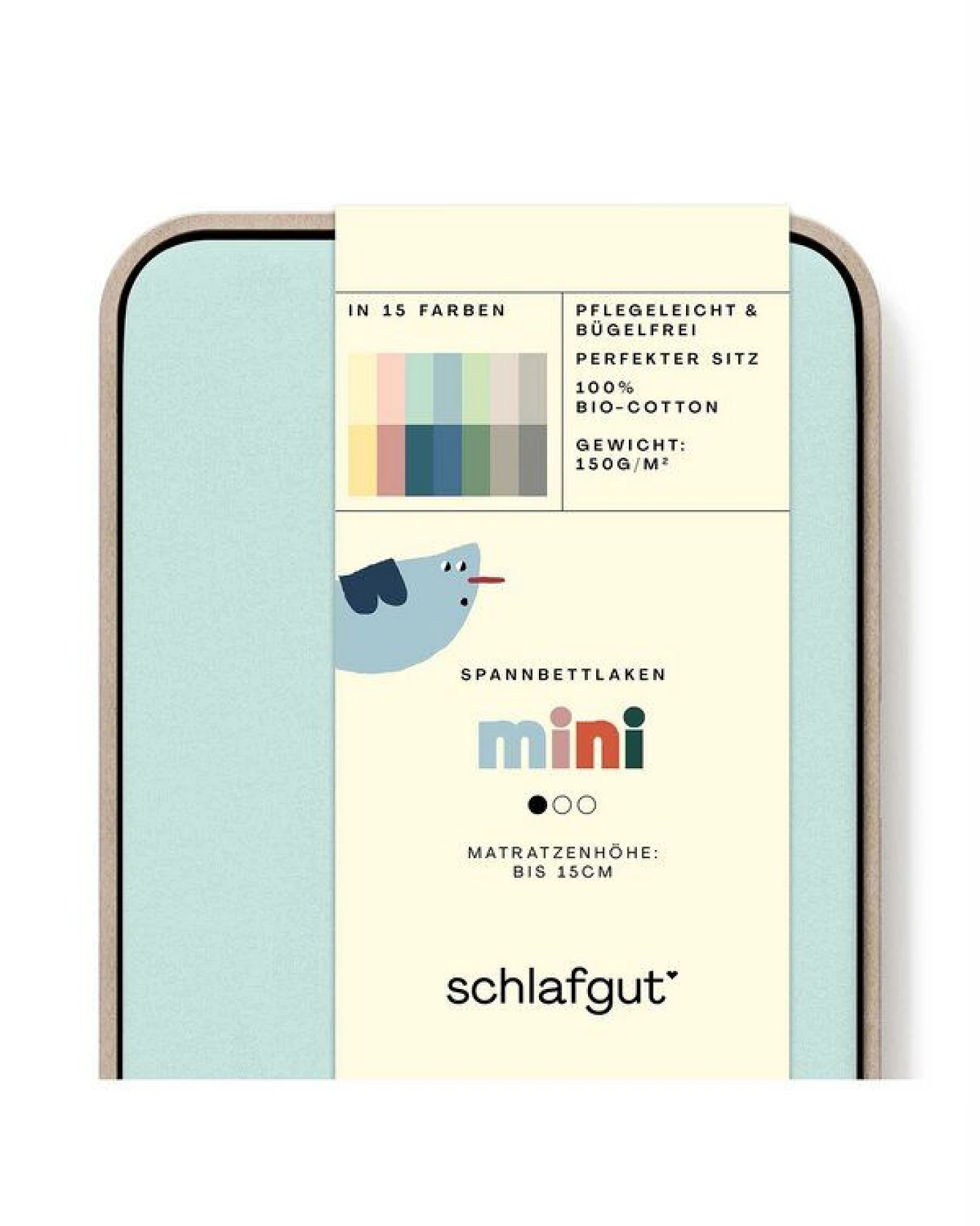 Schlafgut Kinderspannbettlaken Casual Mini - 100% Biobaumwolle - Matratzenhöhe bis 15cm – Ansicht 3