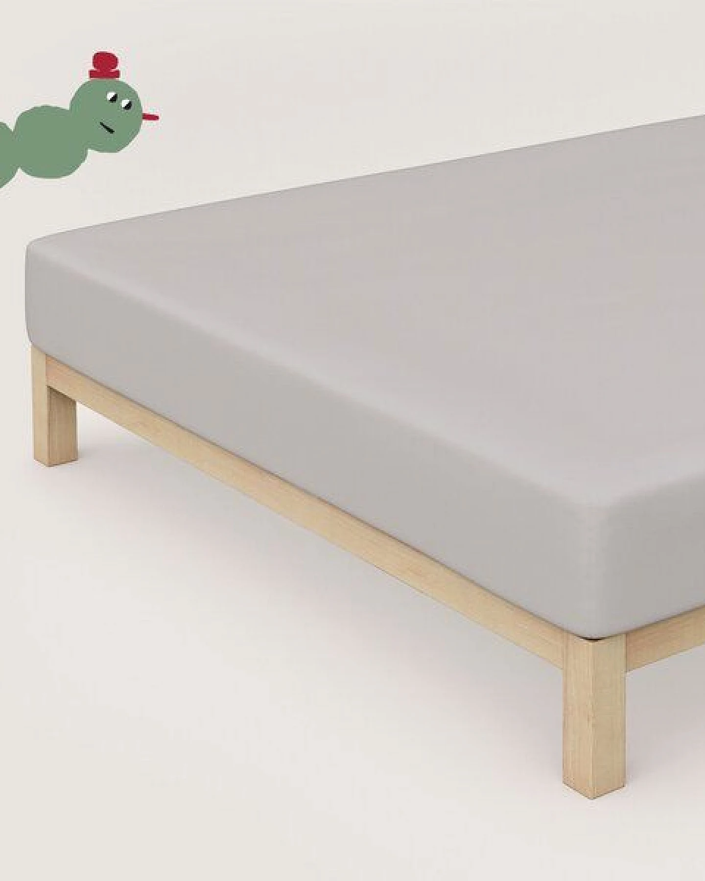 Schlafgut Kinderspannbettlaken Casual Mini - 100% Biobaumwolle - Matratzenhöhe bis 15cm – Ansicht 3