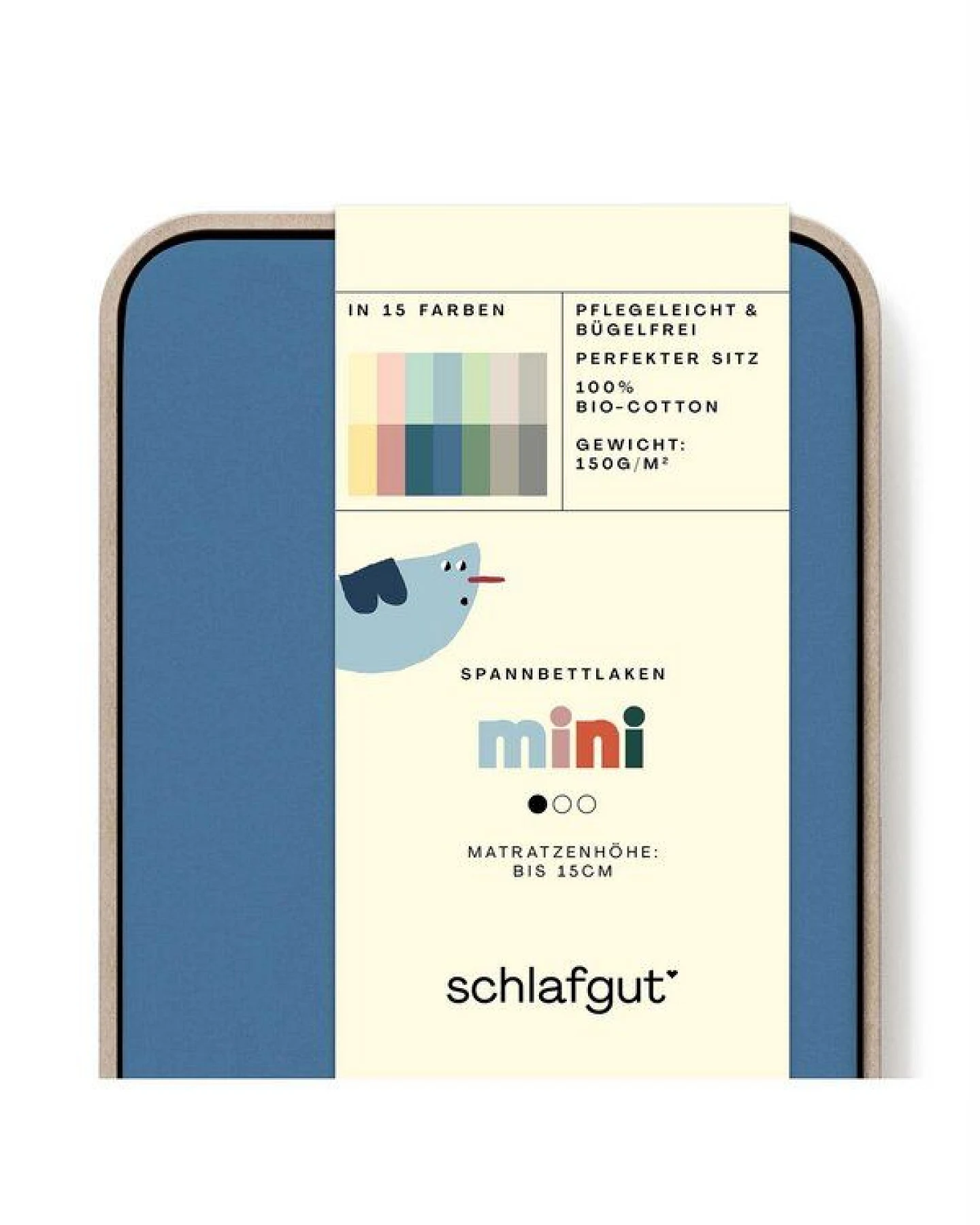 Schlafgut Kinderspannbettlaken Casual Mini - 100% Biobaumwolle - Matratzenhöhe bis 15cm – Ansicht 3