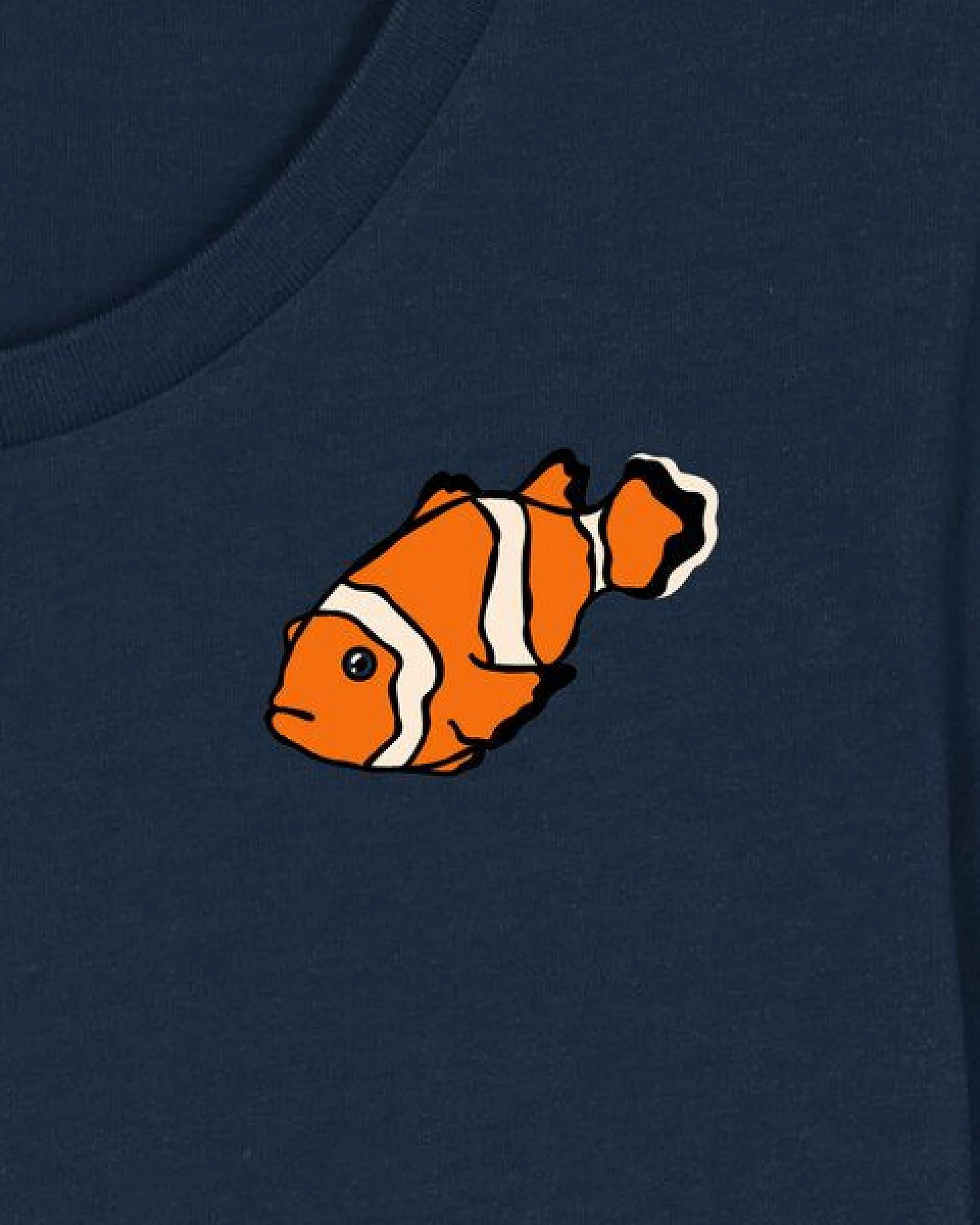 Spangeltangel T-Shirt bedruckt, "Clownfisch", nachhaltig, Biobaumwolle, Brustprint, Damen, Kurzarmshirt, Damenshirt, Frauen, bio – Ansicht 2
