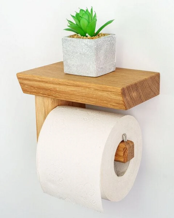 Woodkopf Toilettenpapierhalter CULTUS aus Holz