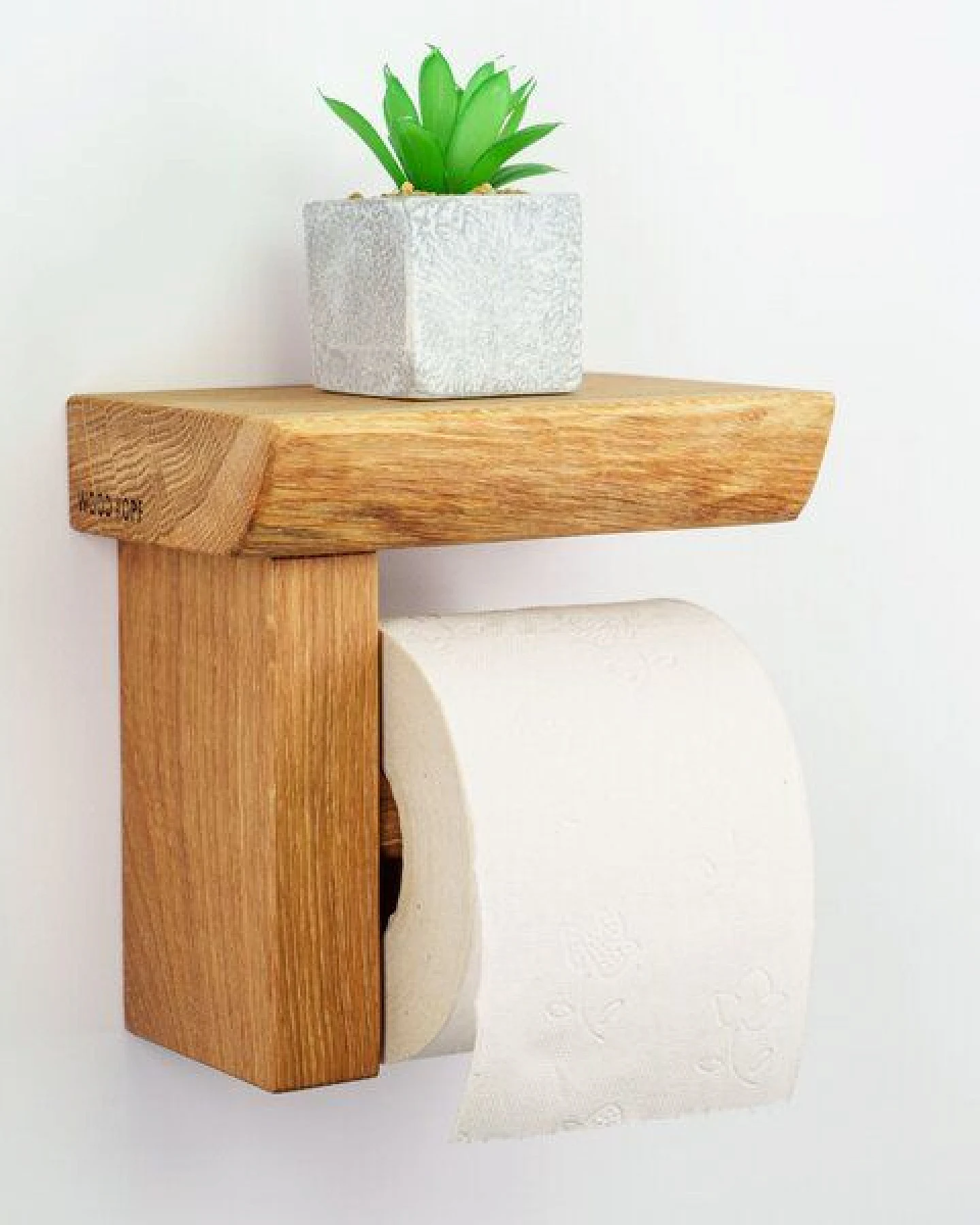 Woodkopf Toilettenpapierhalter CULTUS aus Holz – Ansicht 2