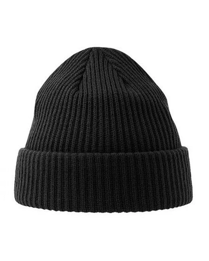 Atlantis Headwear Beanie Atmungsaktive Ripp-Strick-Mütze mit Bündchen