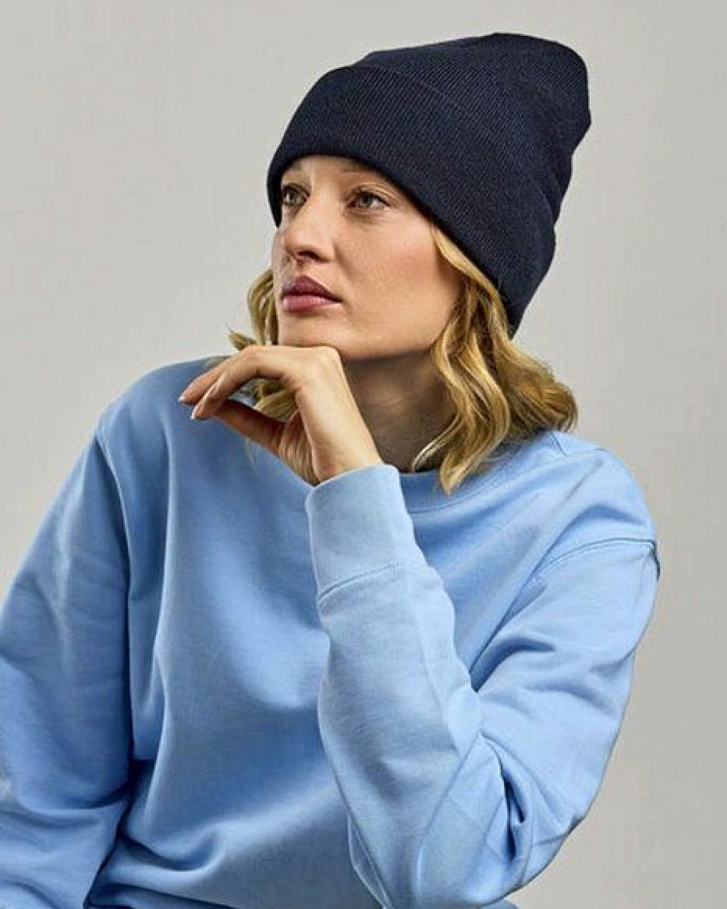 Atlantis Headwear Atlantis Strickmütze (Beanie) mit Bündchen aus recyceltem Polyester – Ansicht 2